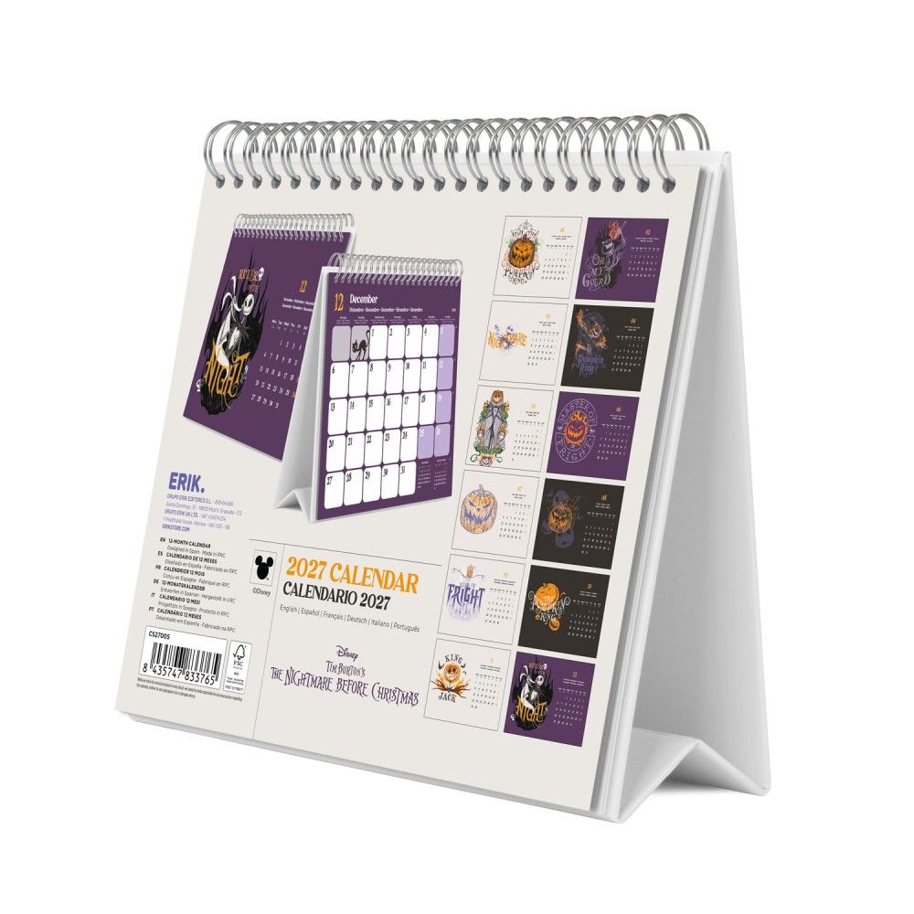 Grupo Erik Disney The Nightmare Before Christmas - 2027 Desk calendar - Multicolours